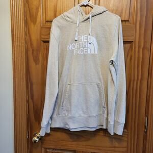 TNF the north face hoodie Cream  Mens size Large